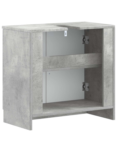 Armadio per Lavabo da Bagno UTRECHT Grigio Cemento