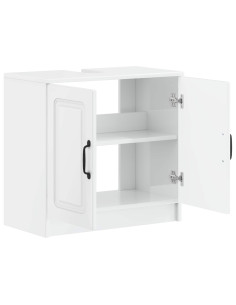 Armadio per Lavabo da Bagno UTRECHT Bianco Lucido 2