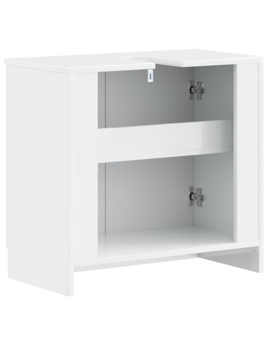 Armadio per Lavabo da Bagno UTRECHT Bianco Lucido