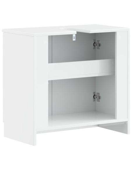 Armadio per Lavabo da Bagno UTRECHT Bianco Lucido