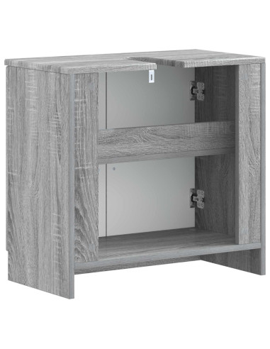 Armadio per Lavabo da Bagno UTRECHT Sonoma grigio
