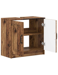 Armadio per Lavabo da Bagno UTRECHT Legno antico 2