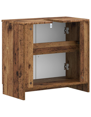 Armadio per Lavabo da Bagno UTRECHT Legno antico