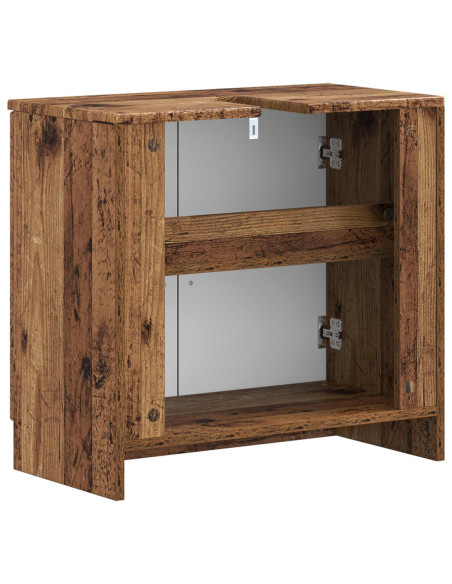Armadio per Lavabo da Bagno UTRECHT Legno antico