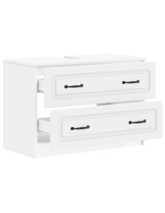Armadio per Lavabo da Bagno UTRECHT Bianco 82 x 41 x 56 cm 2