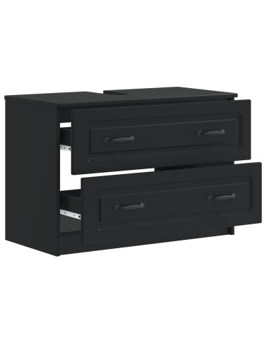 Armadio per Lavabo da Bagno UTRECHT Nero 82 x 41 x 56 cm