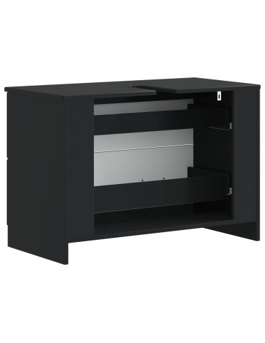 Armadio per Lavabo da Bagno UTRECHT Nero 82 x 41 x 56 cm