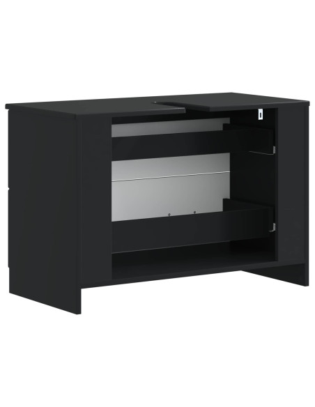 Armadio per Lavabo da Bagno UTRECHT Nero 82 x 41 x 56 cm