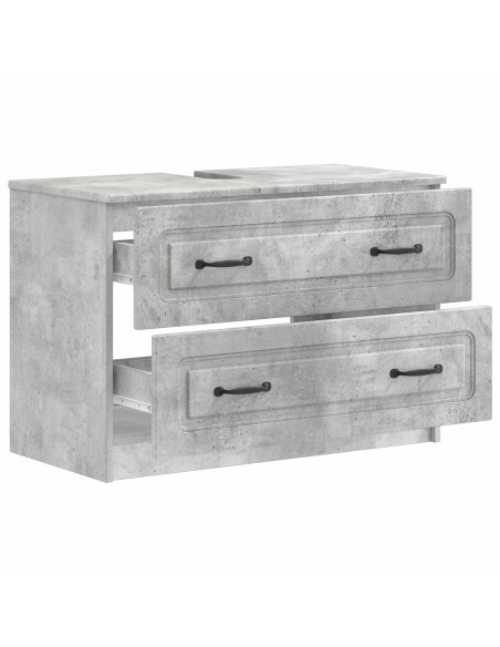 Armadio per Lavabo da Bagno UTRECHT Grigio Cemento