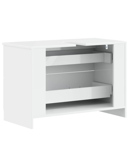 Armadio per Lavabo da Bagno UTRECHT Bianco Lucido