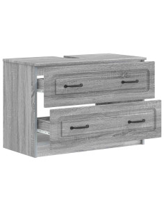 Armadio per Lavabo da Bagno UTRECHT Sonoma grigio 2