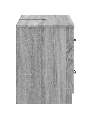 Armadio per Lavabo da Bagno UTRECHT Sonoma grigio
