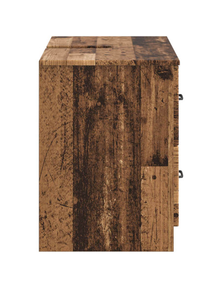 Armadio per Lavabo da Bagno UTRECHT Legno antico