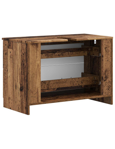 Armadio per Lavabo da Bagno UTRECHT Legno antico