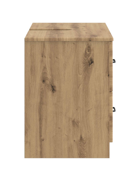 Armadio per Lavabo da Bagno UTRECHT Rovere Artigianale