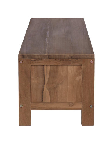 Mobile TV 110 x 30 x 30 cm Legno di teak solido Naturale
