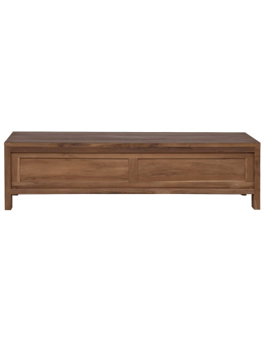 Mobile TV 110 x 30 x 30 cm Legno di teak solido Naturale