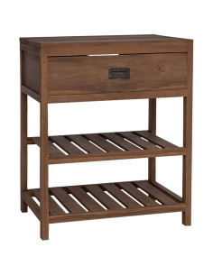 Mobile da Bagno Naturale 60 x 45 x 75 cm Legno di teak solido