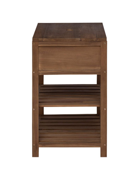 Mobile da Bagno Naturale 60 x 45 x 75 cm Legno di teak solido