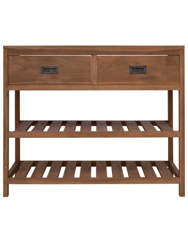 Mobile da Bagno Naturale 90 x 45 x 75 cm Legno di teak solido