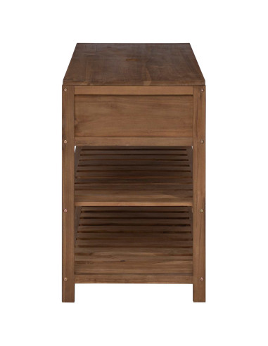 Mobile da Bagno Naturale 90 x 45 x 75 cm Legno di teak solido