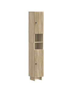 Armadio da Bagno con Ripiano Aperto EDE Rovere Sonoma