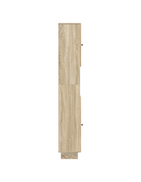 Armadio da Bagno con Ripiano Aperto EDE Rovere Sonoma