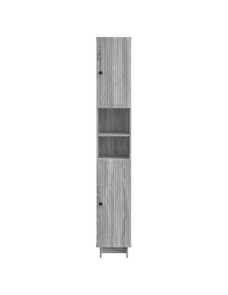 Armadio da Bagno con Ripiano Aperto EDE Sonoma grigio