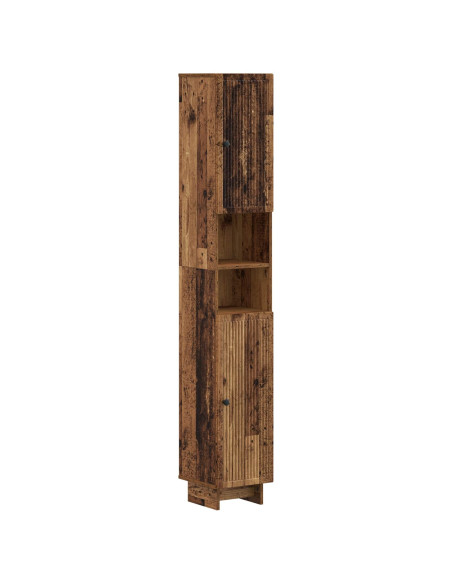 Armadio da Bagno con Ripiano Aperto EDE Legno antico