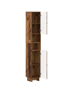 Armadio da Bagno con Ripiano Aperto EDE Legno antico 2