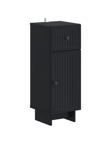 Mobiletto da Bagno EDE Nero 30 x 31 x 80 cm