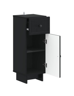 Mobiletto da Bagno EDE Nero 30 x 31 x 80 cm 2