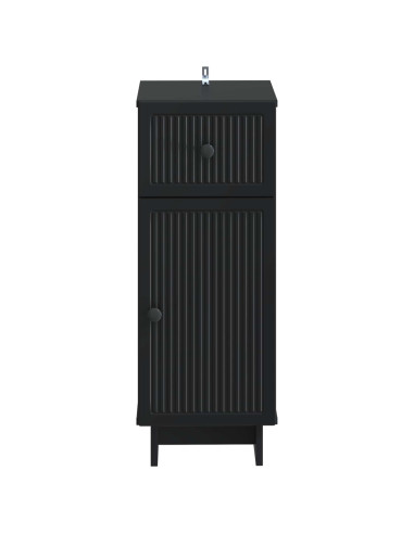 Mobiletto da Bagno EDE Nero 30 x 31 x 80 cm