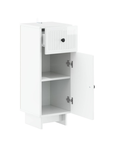 Mobiletto da Bagno EDE Bianco Lucido 30 x 31 x 80 cm