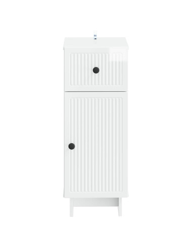Mobiletto da Bagno EDE Bianco Lucido 30 x 31 x 80 cm