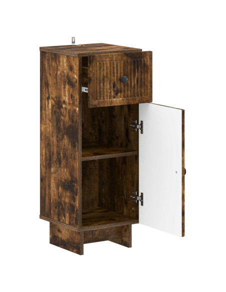 Mobiletto da Bagno EDE Rovere Fumo 30 x 31 x 80 cm