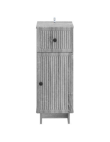 Mobiletto da Bagno EDE Sonoma grigio 30 x 31 x 80 cm