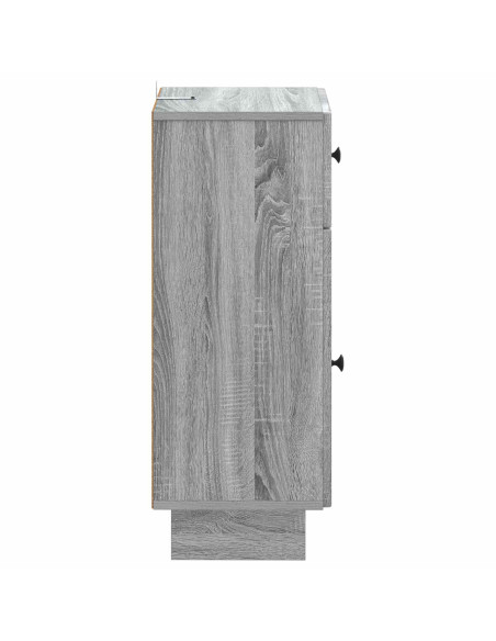 Mobiletto da Bagno EDE Sonoma grigio 30 x 31 x 80 cm