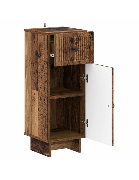 Mobiletto da Bagno EDE Legno antico 30 x 31 x 80 cm