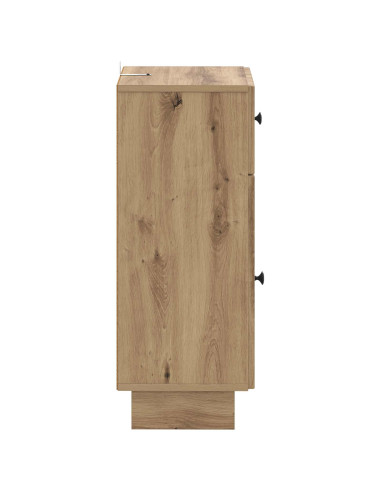 Mobiletto da Bagno EDE Rovere Artigianale 30 x 31 x 80 cm