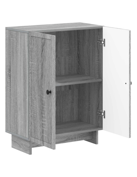 Mobiletto da Bagno EDE Sonoma grigio 59,5 x 31 x 80 cm