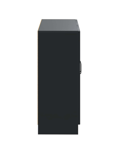 Mobiletto da Bagno UTRECHT Nero 59,5 x 31 x 77 cm