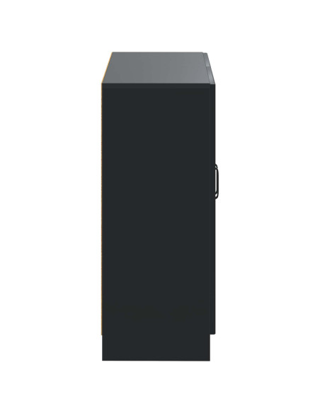 Mobiletto da Bagno UTRECHT Nero 59,5 x 31 x 77 cm