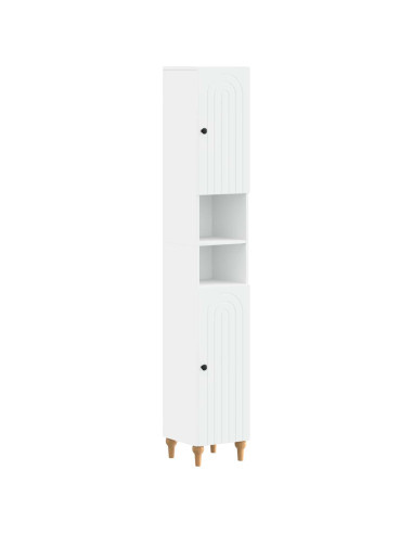 Armadio da Bagno con Ripiano Aperto ALKMAAR Bianco