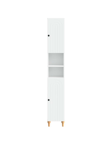 Armadio da Bagno con Ripiano Aperto ALKMAAR Bianco