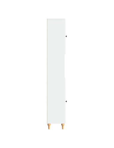 Armadio da Bagno con Ripiano Aperto ALKMAAR Bianco