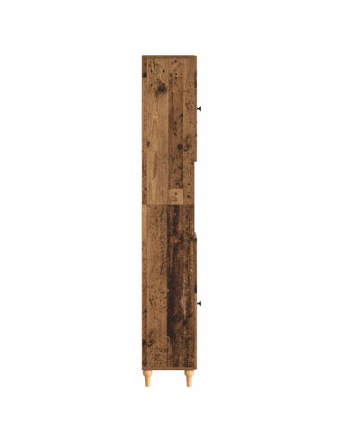 Armadio da Bagno con Ripiano Aperto ALKMAAR Legno antico