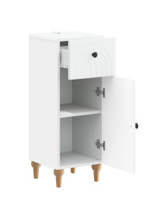 Mobiletto da Bagno ALKMAAR Bianco 30 x 31 x 80 cm 2