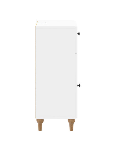 Mobiletto da Bagno ALKMAAR Bianco 30 x 31 x 80 cm