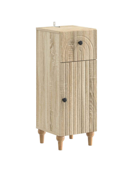 Mobiletto da Bagno ALKMAAR Rovere Sonoma 30 x 31 x 80 cm